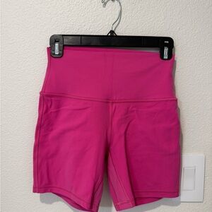 Lululemon Sonic Pink Bike Shorts